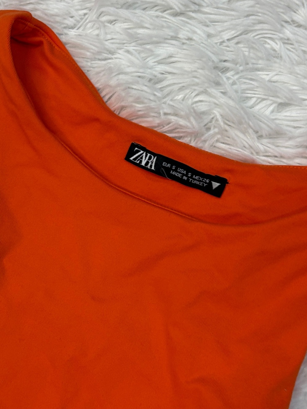 Zara Orange High Neck Bodysuit - Picture 2 of 3